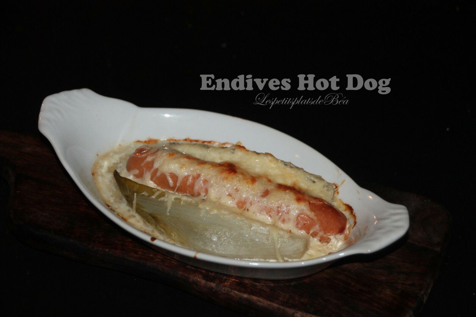 Endives hot dog