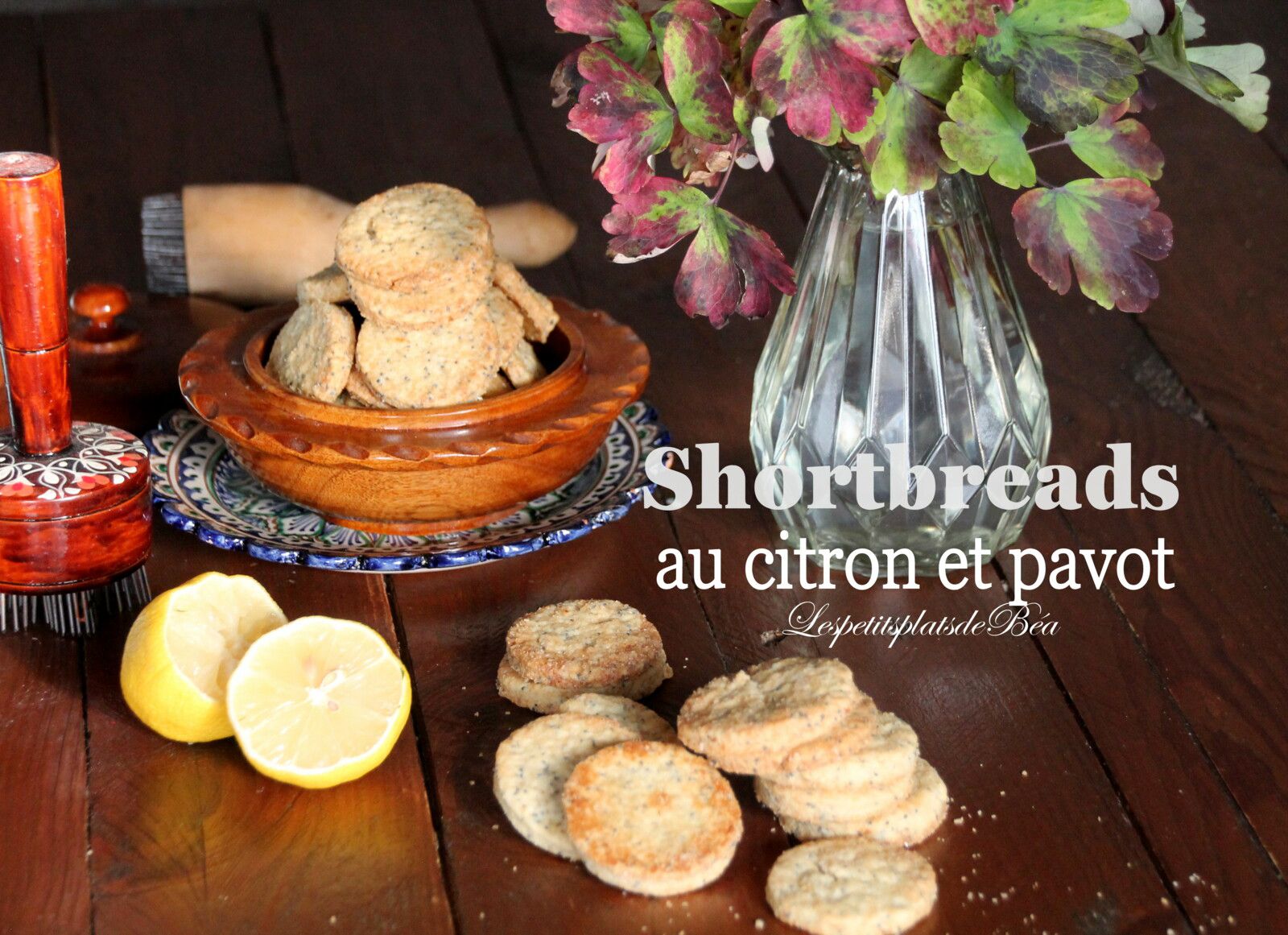 Shortbreads au citron et pavot