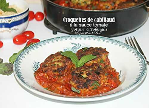 Croquettes de cabillaud à la sauce tomate (Yotam Ottolenghi)