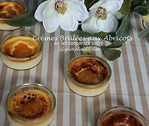 Crèmes brûlées aux abricots (au lait concentré sucré) - balade régionale à l'Abbaye de Vaucelles
