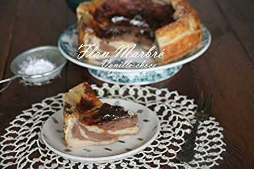 Flan marbré vanille-choco