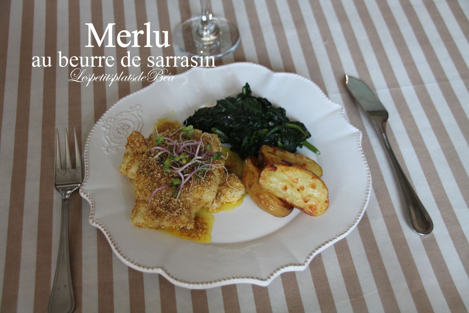 Merlu au beurre de sarrasin
