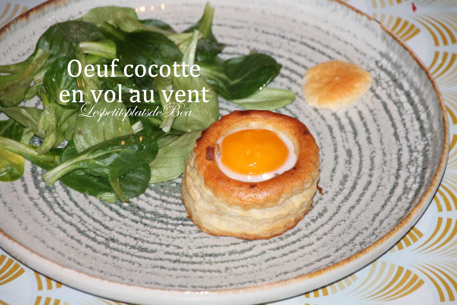 Oeuf cocotte en vol au vent