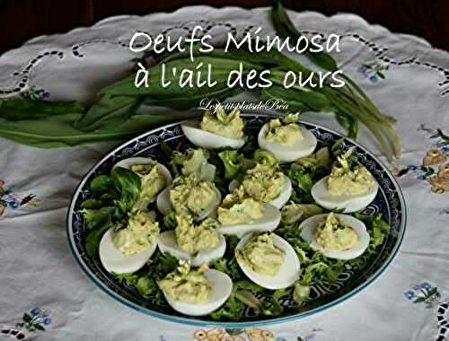 Oeufs mimosa à l'ail des ours