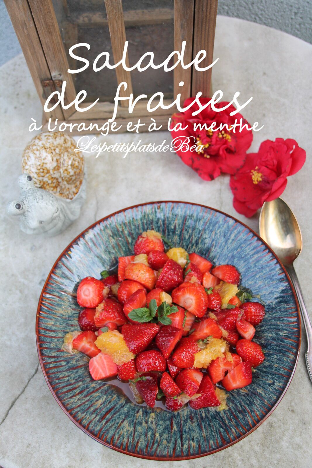 Salade de fraises à l'orange et à la menthe