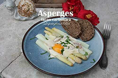 Asperges façon carbonara