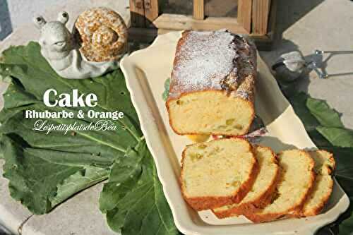 Cake à l'orange et à la rhubarbe