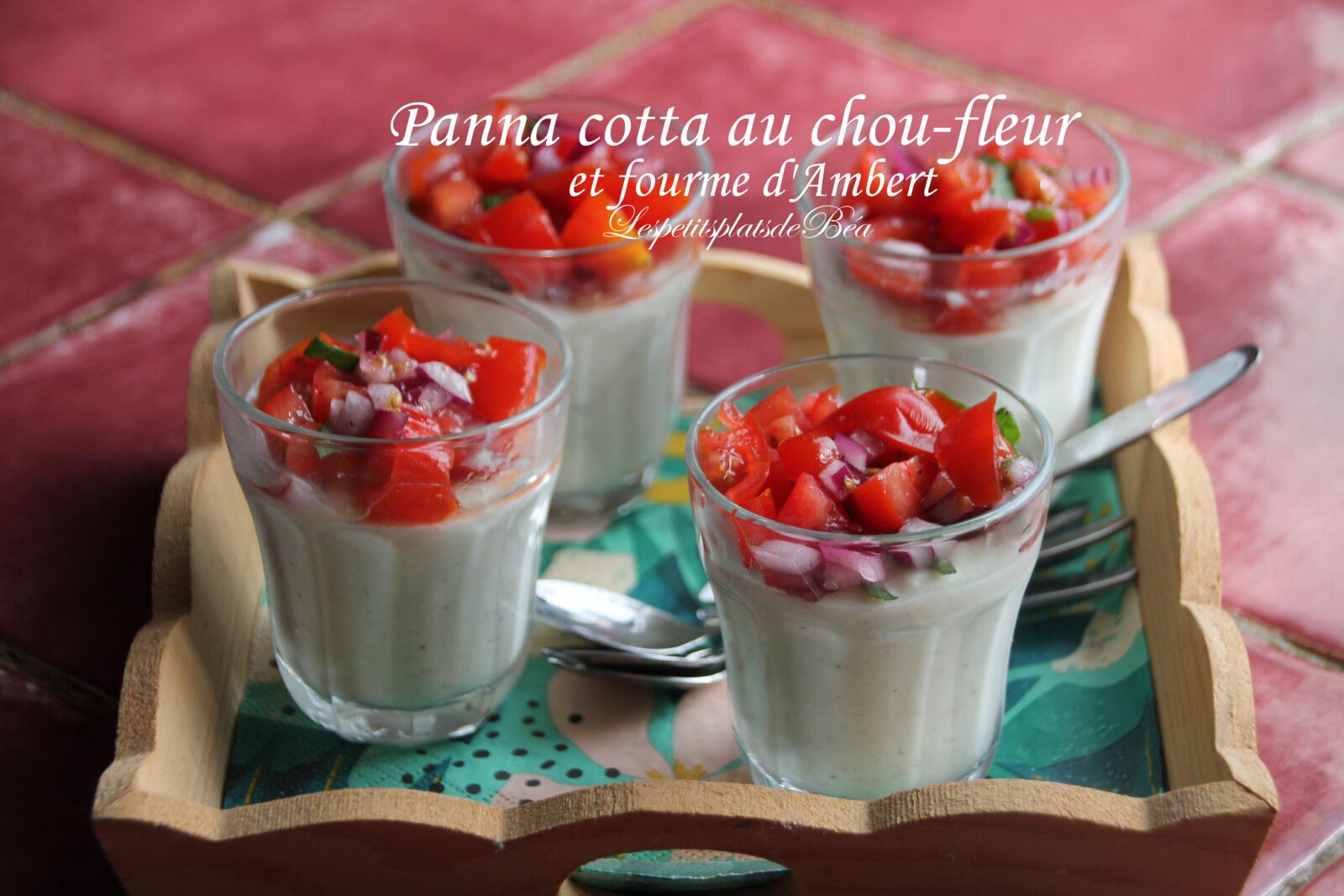 Panna cotta au chou fleur et à la fourme d'Ambert