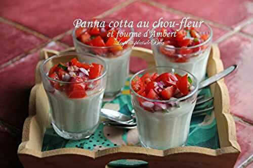Panna cotta au chou fleur et à la fourme d'Ambert