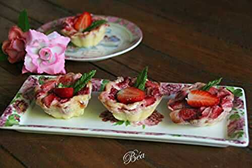 Petits flans aux fraises