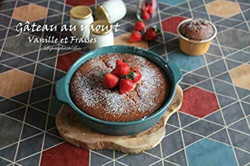 Gâteau au yaourt à la vanille et aux fraises