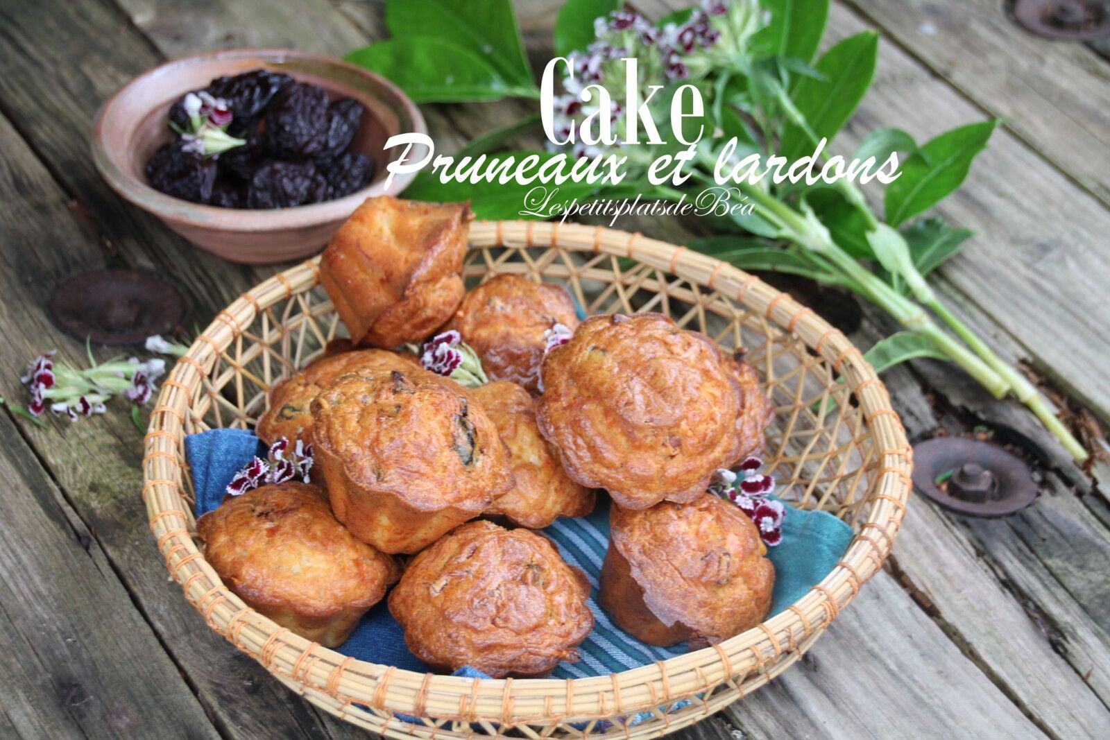 Cake aux pruneaux et aux lardons - balade dans les Ardennes