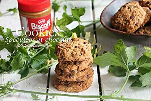 Cookies au spéculoos et chocolat