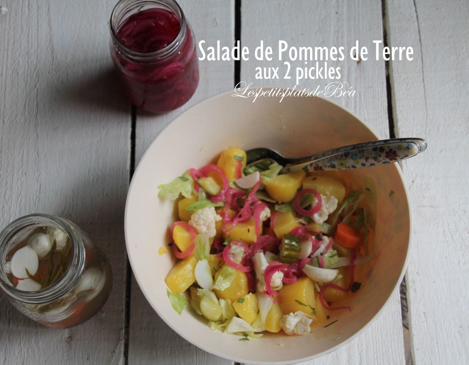 Salade de pommes de terre aux 2 pickles