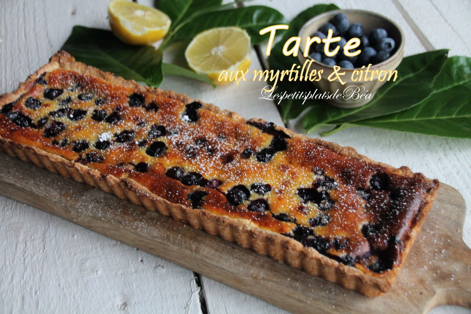 Tarte aux myrtilles et au citron