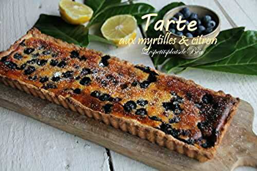 Tarte aux myrtilles et au citron