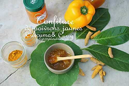 Confiture de poivrons jaunes au curcuma et au curry