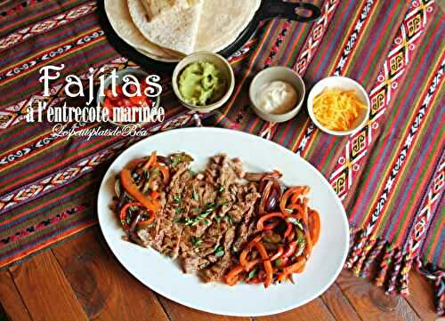Fajitas à l'entrecôte marinée