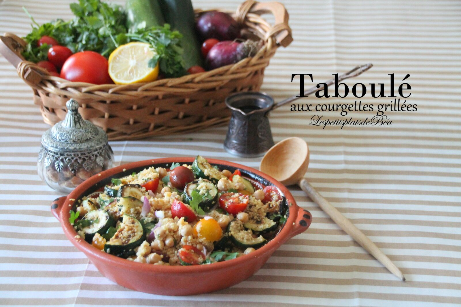Taboulé aux courgettes grillées