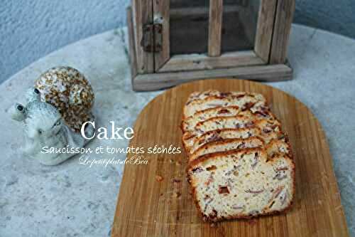 Cake au saucisson et aux tomates séchées