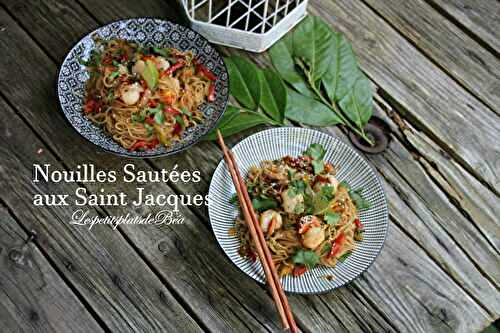 Nouilles sautées aux saint jacques