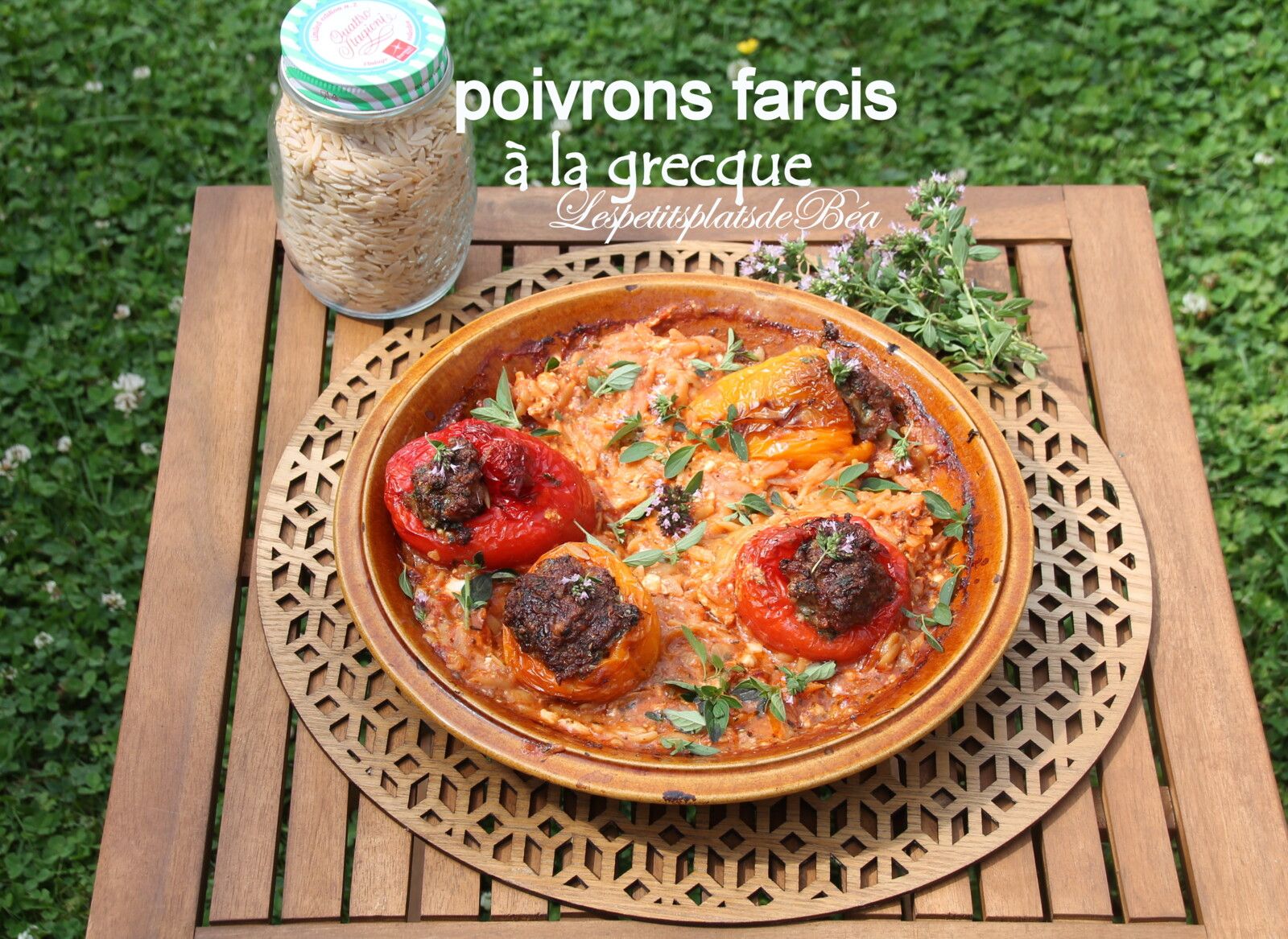 Poivrons farcis à la grecque