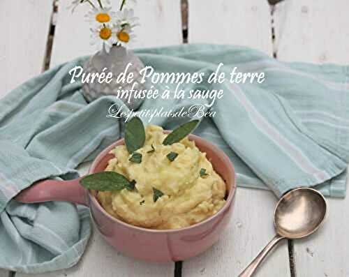Purée de pommes de terre infusée à la sauge