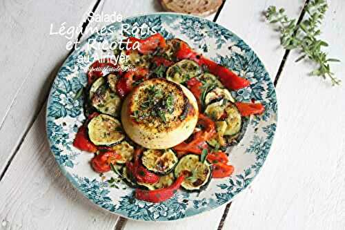Salade de légumes rôtis et ricotta tout au Airfryer