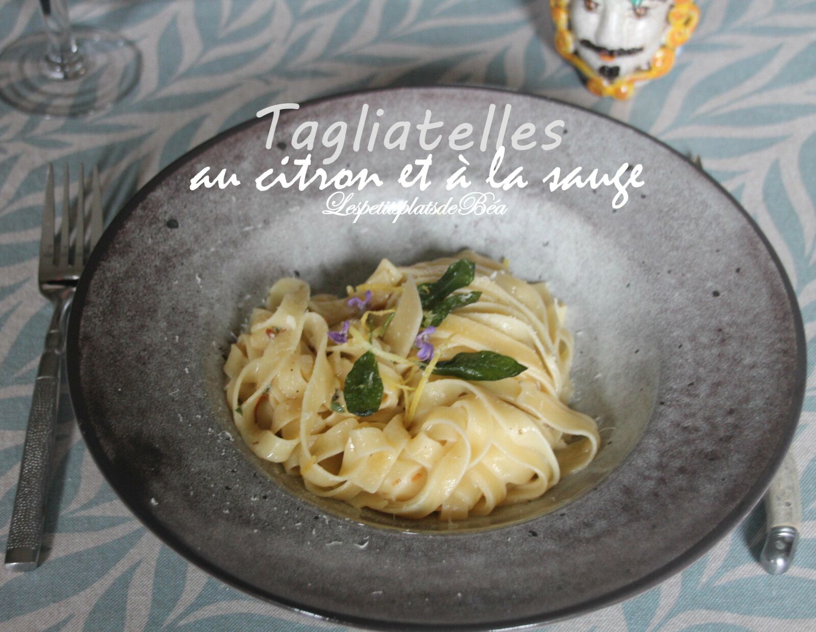 Tagliatelles au citron et à la sauge