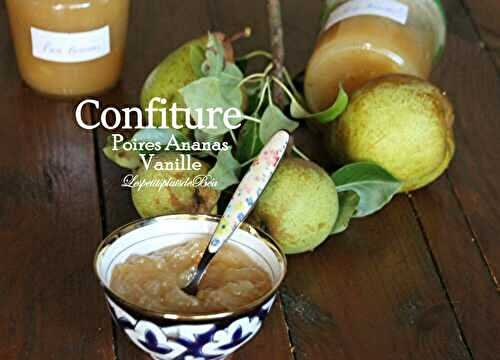 Confiture de poires, ananas et vanille