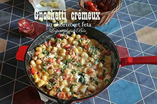 Gnochetti crémeux à la féta et au chorizo