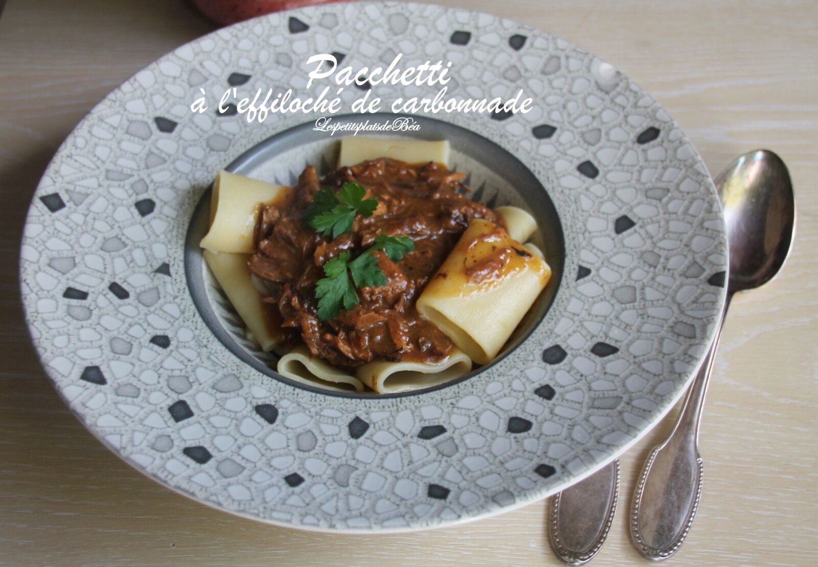 Pacchetti à l'effiloché de carbonnade - balade régionale
