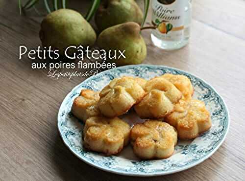 Petits gâteaux aux poires flambées