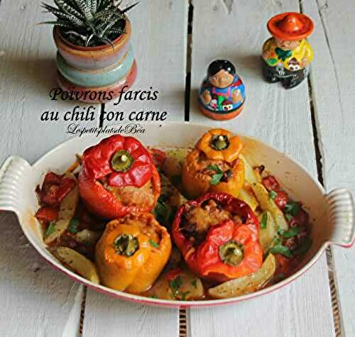 Poivrons farcis au chili con carne