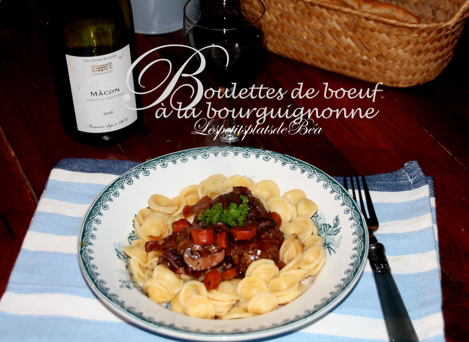 Boulettes de bœuf à la bourguignonne