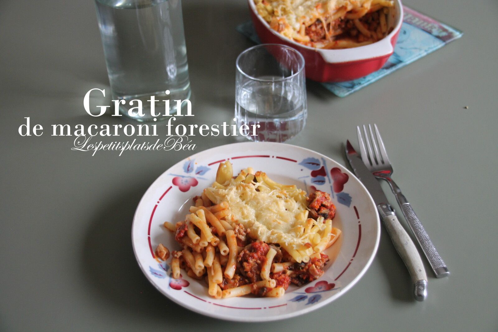 Gratin de macaroni forestier