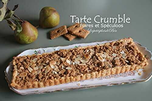 Tarte crumble poires et spéculoos