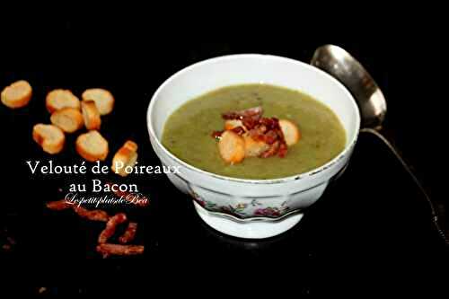 Velouté de poireaux au bacon
