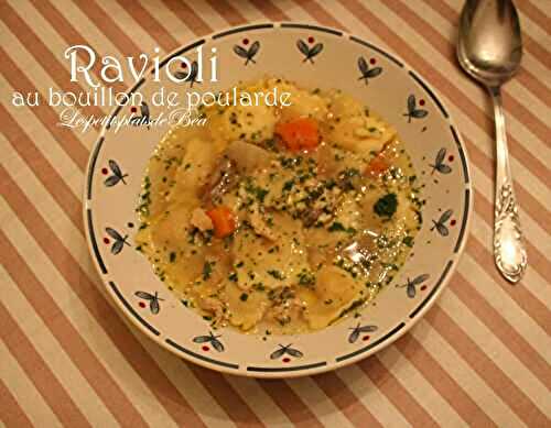Ravioli au bouillon de poularde