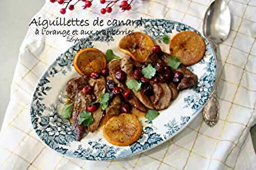 Aiguillettes de canard à l'orange et aux cranberries fraiches