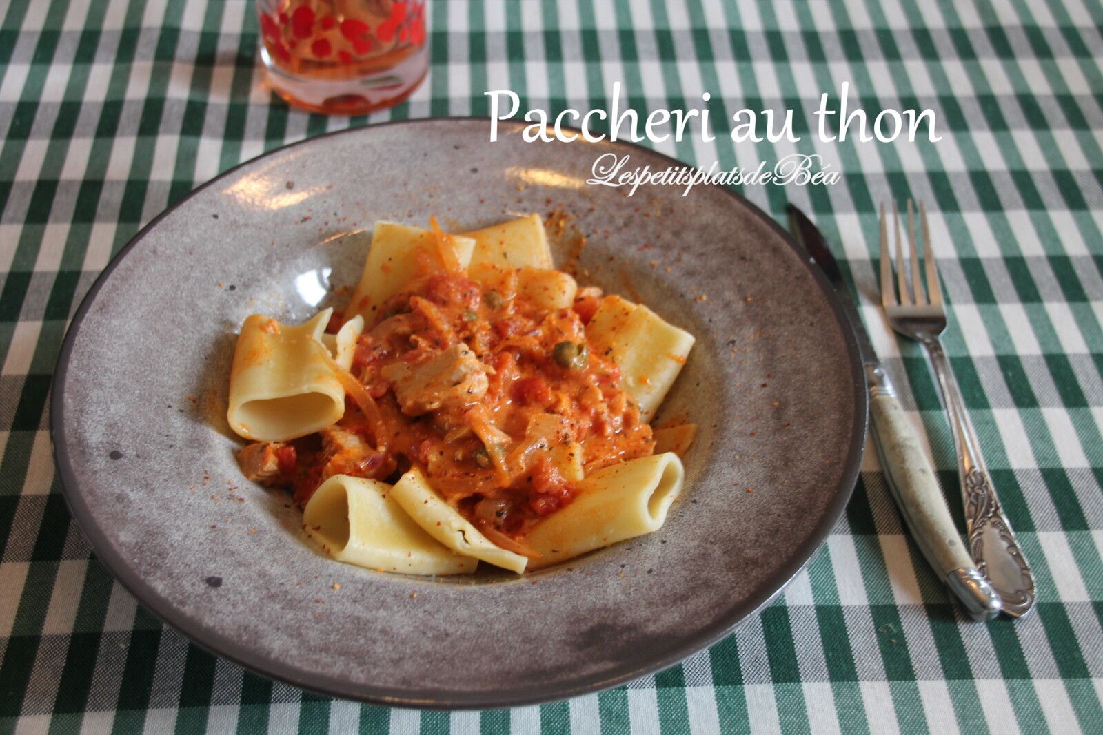 Mes Paccheri au thon, une recette de placard