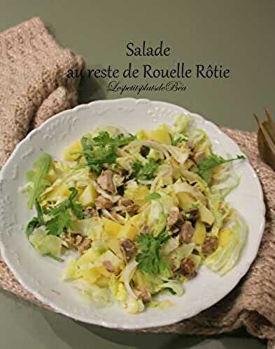 Que faire avec un reste de rouelle rôtie ? Pourquoi pas une salade composée