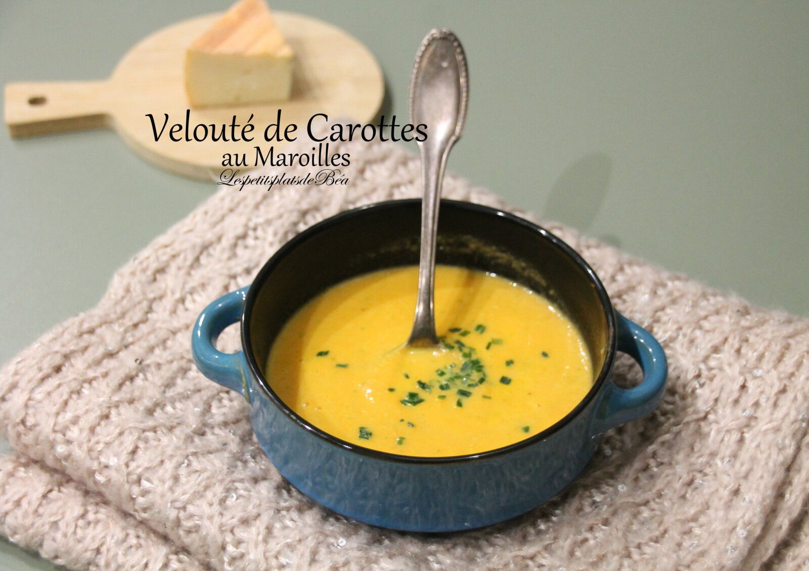 Velouté de carottes au Maroilles - balade régionale à Rieulay