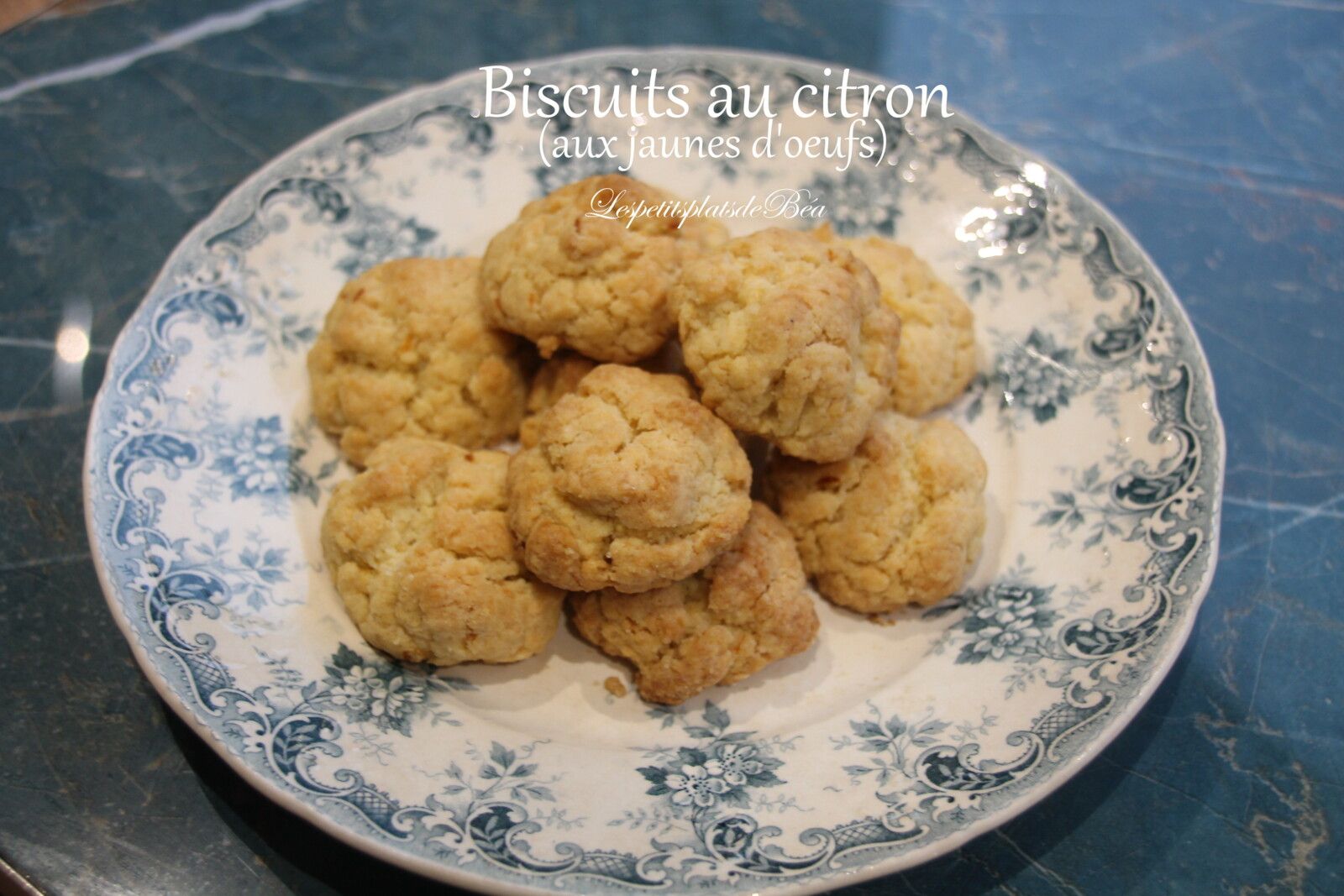 Biscuits au citron aux jaunes d'oeufs