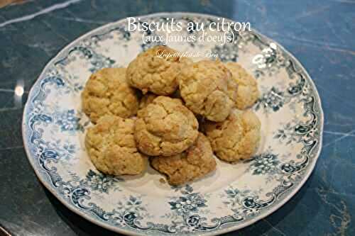 Biscuits au citron aux jaunes d'oeufs