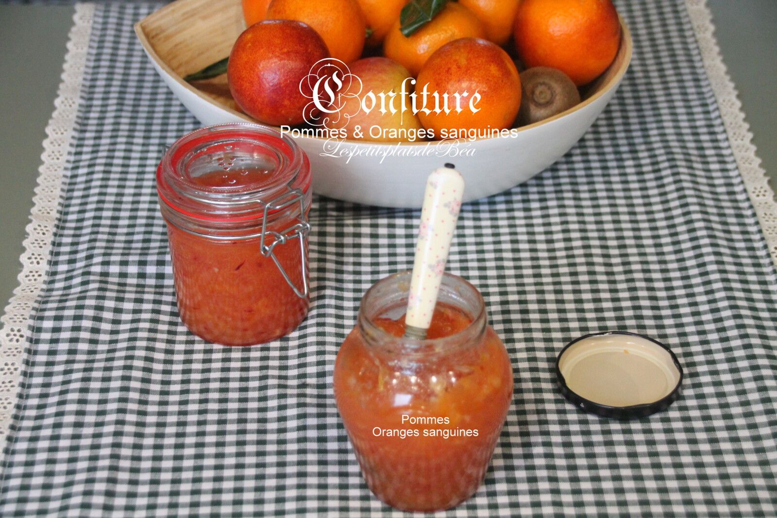 Confiture pommes et oranges sanguines