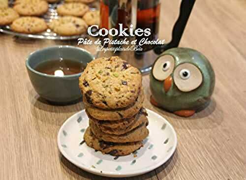 Cookies à la pâte de pistache et au chocolat