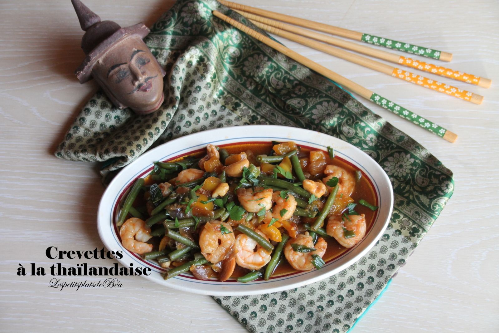 Crevettes à la thaïlandaise - balade thaïlandaise