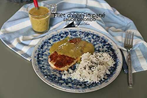 Filet d'églefin pané, sauce colombo