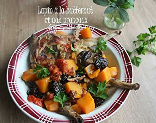 Lapin à la butternut et aux pruneaux